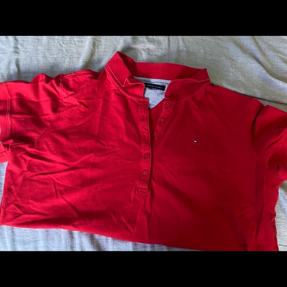 red tommy hilfiger polo - Picture 1 of 4
